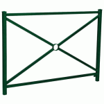 BARRIÈRE ORLÉANS 1.47 M STRUC SIMPLE CROIX - ZINC VERT 6005 - PROCITY