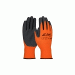 GANTS HAUTE VISIBILITÉ G-TEK® ENDUIT LATEX CRÊPÉ ORANGE FLUO/GRIS T9 - PIP - 39-FG1315-ON-9
