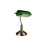 V-TAC - LAMPE DE TABLE LED VINTAGE EN MÉTAL AVEC DOUILLE E27 DIFFUSEUR EN VERRE INCLINABLE À 90° VERT