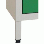 LOT DE 4 PIEDS POUR ARMOIRE CASIERS NON VISITABLE GAMMA - MANUTAN EXPERT - MANUTAN COLLECTIVITÉS