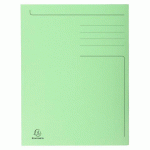 LOT DE 50 - CHEMISE IMPRIMÉE 3 RABATS FOREVER® 280GM2 - FOLIO - VERT PRÉ