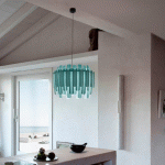 LZF LAMPS LZF MARUJA SUSPENSION EN BOIS, BLEU