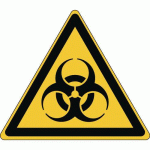 PANNEAU:DANGER RISQUE BIOLOGIQUE 87 X100 MM - MANUTAN COLLECTIVITÉS