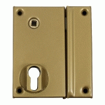 COFFRE MONOPOINT EN APPLIQUE POUR CYLINDRE EUROPÉEN VERTICAL FOUILLOT DE 7 DROITE OR 75X130MM - HERACLES - MX-8817-01