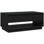 TABLE BASSE NOIR 102,5X55X44 CM AGGLOMÉRÉ