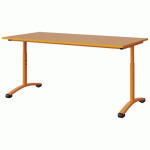 TABLE MALIBU 160X80 T3/T6 DL ST ABS ORANGE U340/ORANGE 1028