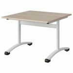 TABLE MALIBU 80X80 T3 DL STRA ABS ACACIA/BLC 9016