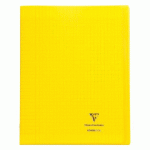 CAHIER KOVERBOOK CLAIREFONTAINE 24 X 32 CM GRAND CARREAUX 96 PAGES - JAUNE