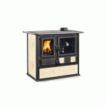 CUISINIÈRE À BOIS 8,8 KW - REVÊTEMENT MAJOLIQUE - ROSA.16 CERAMICA - PANNA LA NORDICA EXTRAFLAME