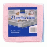 LAVETTE MICOFIBRES POUR VITRES 40 X 40 CM (VENDU PAR 2)