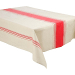 NAPPE ENDUITE ANTITACHE BISTROT 145X240CM ROUGE