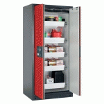 ARMOIRE SÉCURITÉ Q-PEGASUS-90 Q90.195.090.WDAC GRIS/ROUGE - ASECOS