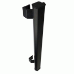 BÂTON MARÉCHAL PHARE EN ALUMINIUM LAQUÉ NOIR MAT 9005 - ADAPTABLE - LONGUEUR 500 MM ATRIUS