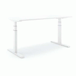 BUREAU RÉGLABLE STEELFORCE PRO 670 SLS 180CM - BLANC - ACTIFORCE