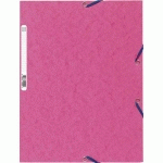 CHEMISE EXACOMPTA 3 RABATS ET ELASTIQUE - CARTE LUSTREE 5/10E - 400GR - FORMAT 24X32CM - COLORIS FUSCHIA.