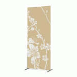 CLOISON DÉCO EN TISSU 85-200 FLEURS DE CERISIER JAPONAIS ABSTRAITES BEIGES