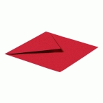 ENVELOPPE 165 X 165 MM POLLEN CLAIREFONTAINE 120 G SANS FENÊTRE GROSEILLE - PAQUET DE 20