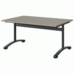 TABLE MALIBU 120X80 T3 DL STRA ABS GRIS U727/GRIS 7016