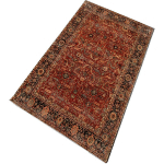 WELLHOME - TAPIS SALON EN POLYESTER THEMANSION ROUGE - 100X200CM - ROUGE
