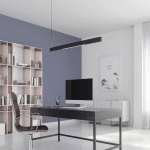 ARCCHIO INGURA SUSPENSION LED DE BUREAU, ARGENTÉE