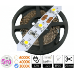 JANDEI - BANDE LED 12V 4200K 120 LED/M INTÉRIEUR IP20 DOUBLE BOBINE PCB 5M BANDE LED 12V