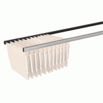 JEU 2 RAILS POUR DOSSIERS SUSPENDUS LONGUEUR 84 CM POUR TABLETTES BOIS L 90 CM