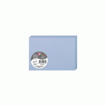 LOT DE 2 - PAQUET DE 25 CARTES PLIÉES POLLEN 110X155MM 210G/M2 - BLEU LAVANDE