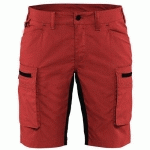 SHORT SERVICES STRETCH FEMME ROUGE/NOIR TAILLE 36 - BLAKLADER