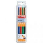 STABILO POCHETTE DE 4 ROLLERS POINT VISCO ASSORTIS DE 1099/4