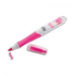STYLO SURLIGNEUR POST'IT AVEC INDEX - POINTE LARGE - VERT