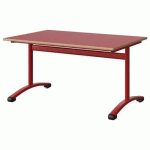 TABLE MALIBU 120X80 T4 DL STRA ALAISÉ ROUGE U321/ROUGE 3020