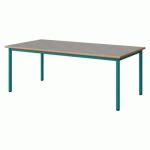 TABLE MALIBU 160X80 T3 4P STRA ALAISÉ BÉTON F186/BLEU 5018