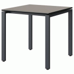 TABLE MALIBU 80X80 T6 SOUDÉ ST ANTIB GRIS U727/NO GRIS 7016