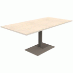 TABLE MANO 140X80 T6 STRA ALAISÉ ÉRABLE G. BLC PASTEL/NOISET - MOBIDECOR