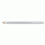 FABER-CASTELL CRAYON POUR CAHIER ET TABLEAU JUMBO GRIP BLANC - LOT DE 10