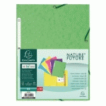 SET 50 CHEMISES 3 RABATS CARTE LUSTRÉE 400G/M2 ® A4 PASTELS - EXACOMPTA