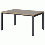 TABLE MALIBU 120X80 T3 SOUDÉ STRA ALAISÉ GRIS U727/GRIS 7016