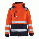 VESTE HARDSHELL IMPERMÉABLE HAUTE VISIBILITÉ FEMME TAILLE XS - BLAKLADER
