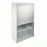 VOLET ROULANT C BOX - FINITION ALUMINIUM - POUR PLACARD DE CUISINE - 500X1000 REHAU