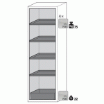 ARMOIRE SÉCURITÉ S-CLASSIC-90 S90.196.060.R JAUNE