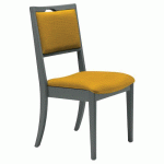 CHAISE ABAKA SAFRAN - STRUCTURE HÊTRE ANTHRACITE - SUNSET CREATION