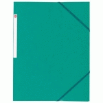 LOT DE 2 - CHEMISE À ÉLASTIQUE 3 RABATS CARTE BRUNEAU 24 X 32 CM DOS 2 CM VERTE