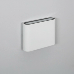 APPLIQUE MURALE LED EXTÉRIEURE ZEUS 6W ÉCLAIRAGE DOUBLE FACE CARRÉE BLANCHE BLANC CHAUD 2700K 120º