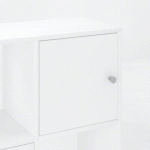 LOT DE 2 PORTES ET 2 FONDS MAXICUBE BLANC