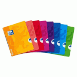 LOT DE 5 - CAHIER PIQUÉ OPEN FLEX OXFORD 17 X 22 CM - GRANDS CARREAUX - 96 PAGES