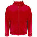 PROJOB 2133 SWEATSHIRT POLYESTER PRIO A/ CAPUCHE ROUGE - TAILLE L