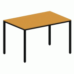 TABLE LOKI 120X80X75 CM JAUNE/NOIR