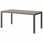 TABLE MALIBU 160X80 T5 SOUDÉ STRA ABS GRIS U727/GRIS 7016