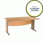 BUREAU OPÉRATIONNEL DROIT TRIADE PIEDS L 160 CM (COLORIS AU CHOIX)