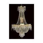 CHANDELIER STAR OR 5 AMPOULES 67CM - OR